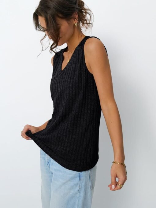 AUTOMET Womens Tank Tops Summer Sleeveless Shirts Spring 2025 V Neck Loose Fit Casual Clothes Trendy Fashion Outfits - Image 43