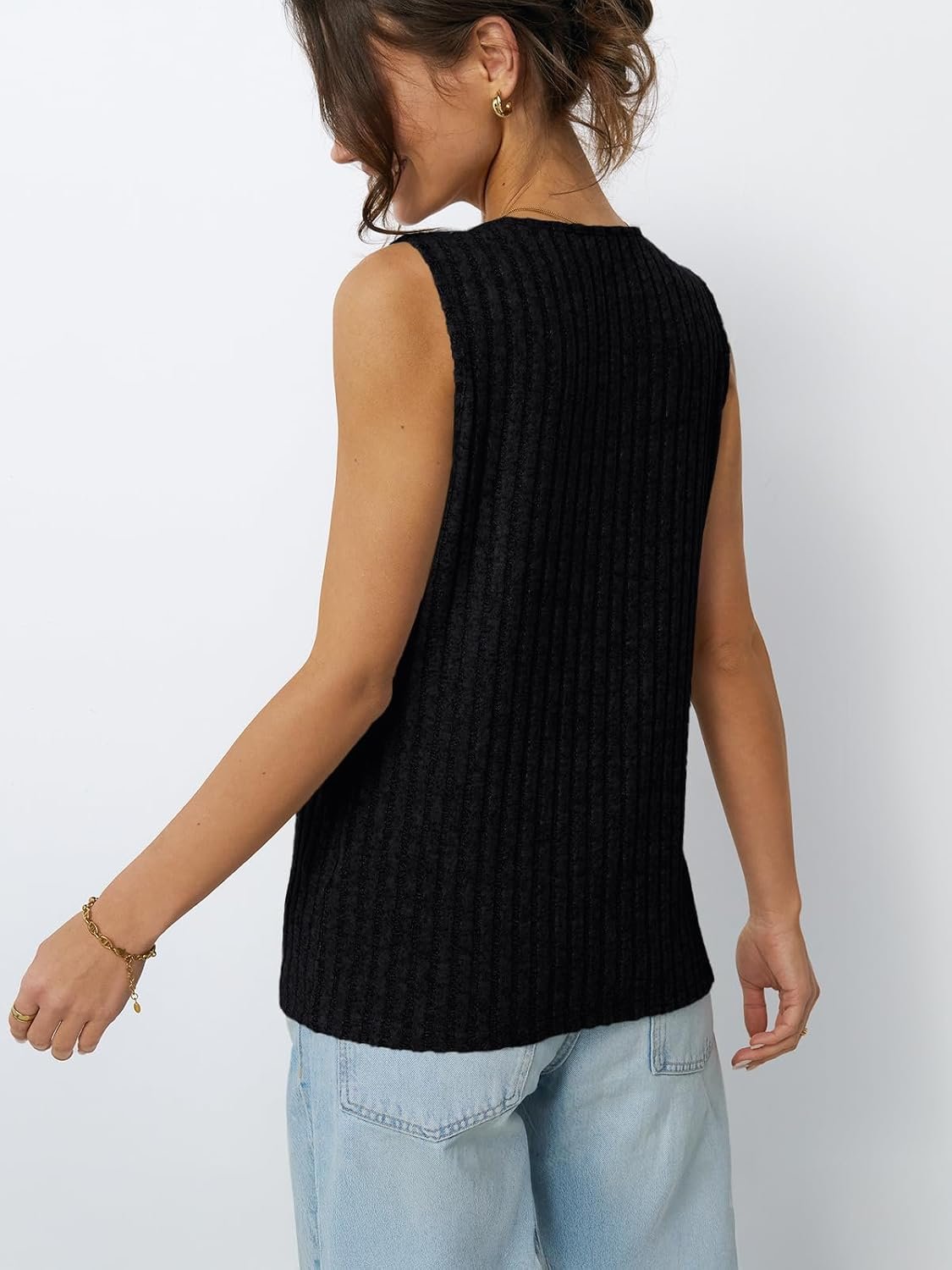 AUTOMET Womens Tank Tops Summer Sleeveless Shirts Spring 2025 V Neck Loose Fit Casual Clothes Trendy Fashion Outfits - Image 44