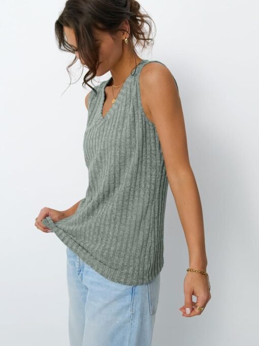 AUTOMET Womens Tank Tops Summer Sleeveless Shirts Spring 2025 V Neck Loose Fit Casual Clothes Trendy Fashion Outfits - Image 58