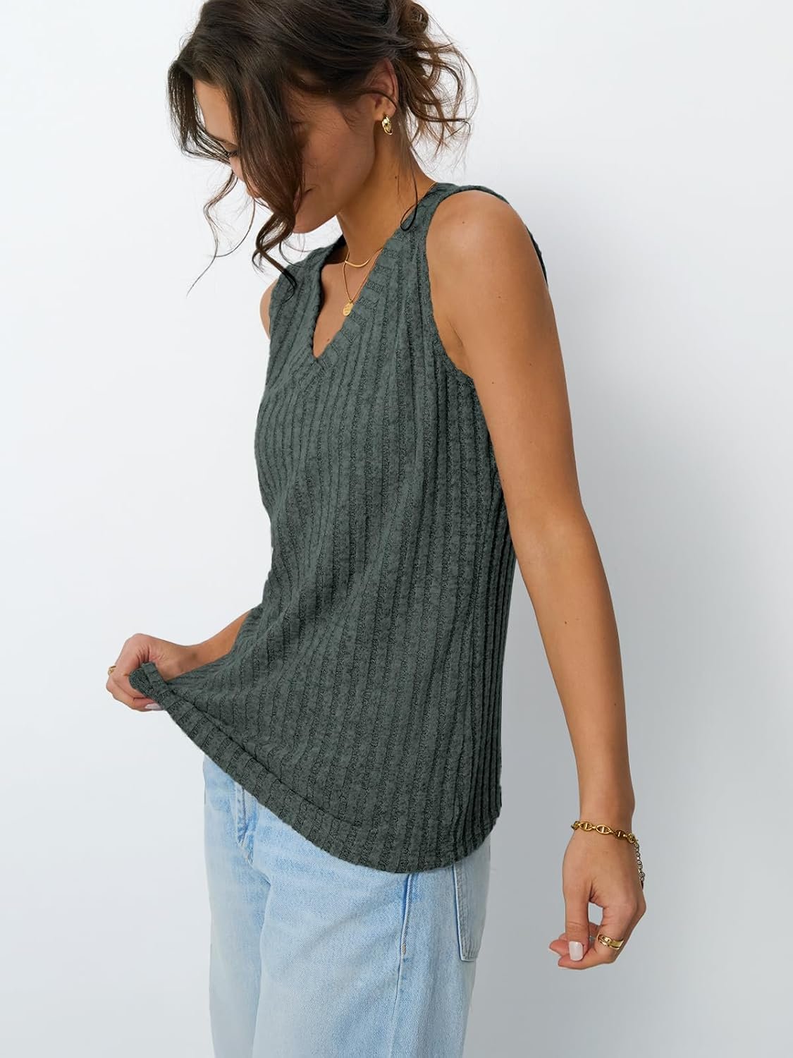 AUTOMET Womens Tank Tops Summer Sleeveless Shirts Spring 2025 V Neck Loose Fit Casual Clothes Trendy Fashion Outfits - Image 53