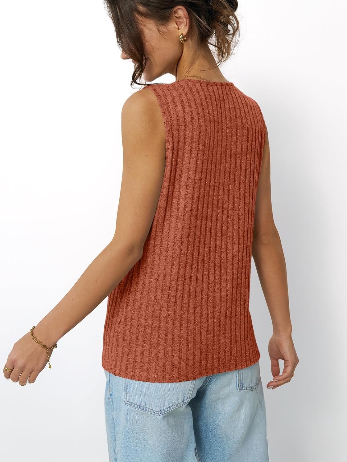 AUTOMET Womens Tank Tops Summer Sleeveless Shirts Spring 2025 V Neck Loose Fit Casual Clothes Trendy Fashion Outfits - Image 4