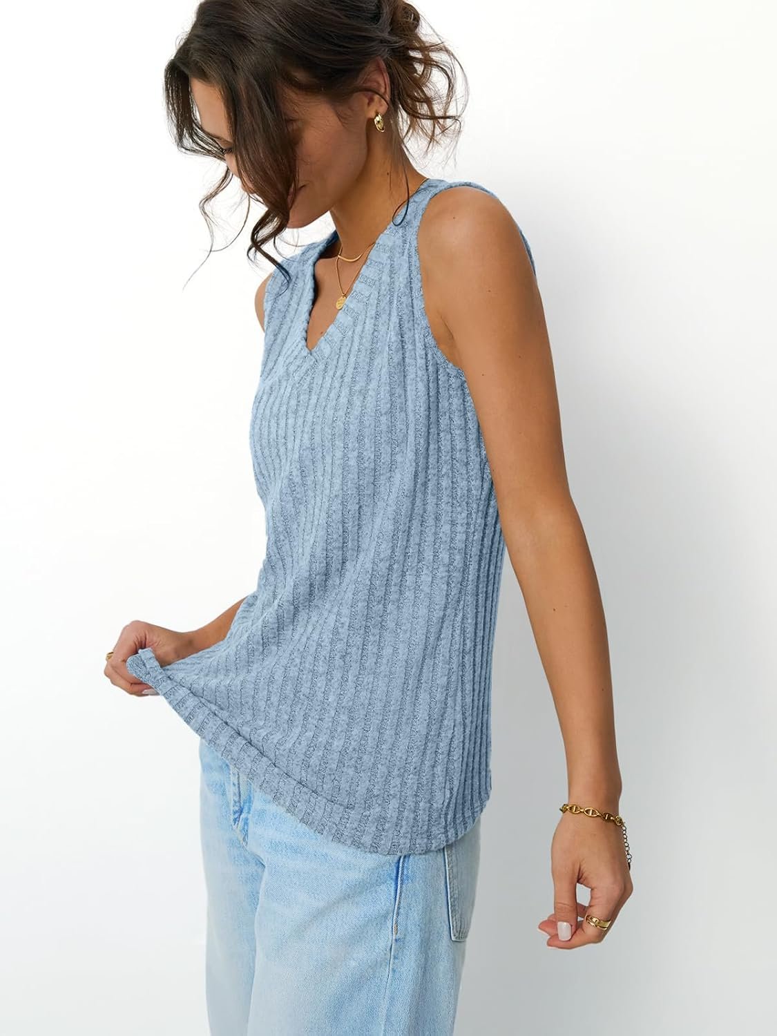 AUTOMET Womens Tank Tops Summer Sleeveless Shirts Spring 2025 V Neck Loose Fit Casual Clothes Trendy Fashion Outfits - Image 28
