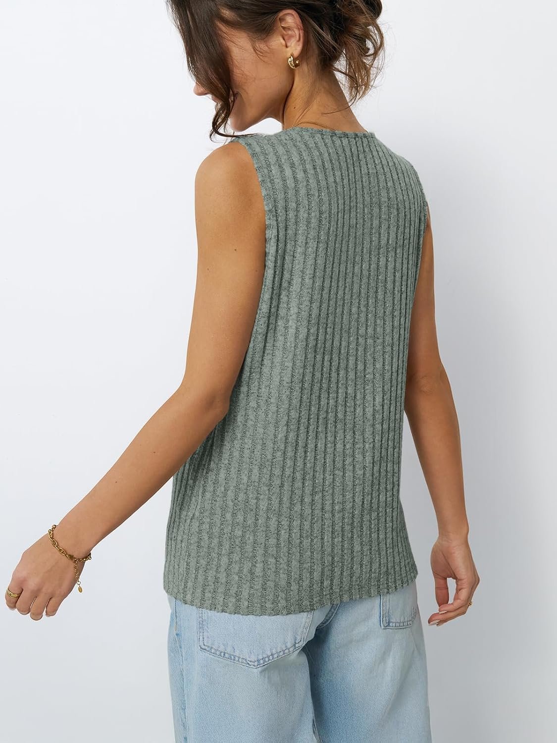 AUTOMET Womens Tank Tops Summer Sleeveless Shirts Spring 2025 V Neck Loose Fit Casual Clothes Trendy Fashion Outfits - Image 59