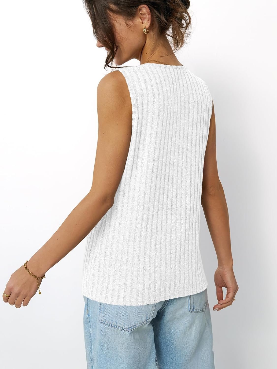 AUTOMET Womens Tank Tops Summer Sleeveless Shirts Spring 2025 V Neck Loose Fit Casual Clothes Trendy Fashion Outfits - Image 9