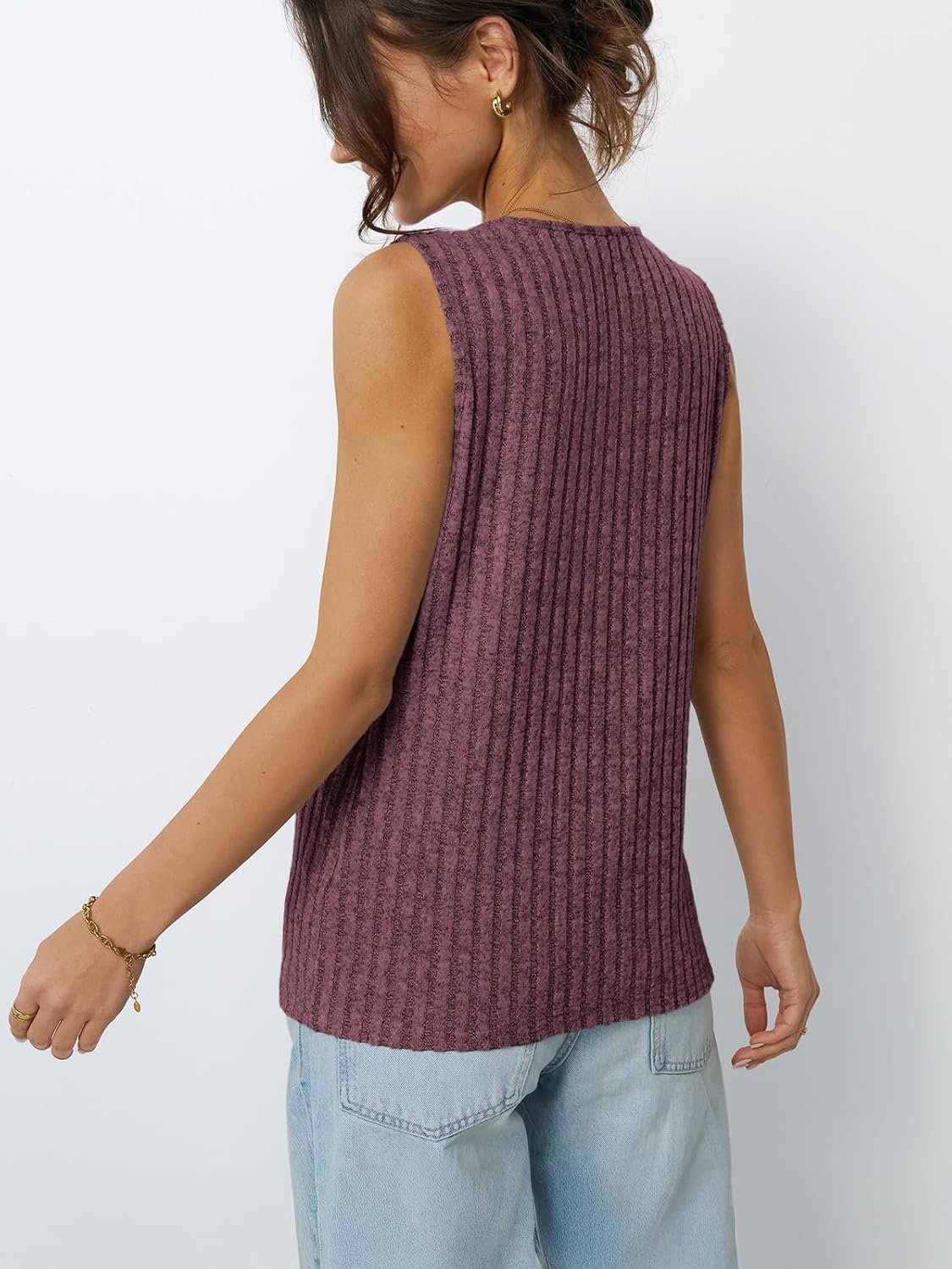 AUTOMET Womens Tank Tops Summer Sleeveless Shirts Spring 2025 V Neck Loose Fit Casual Clothes Trendy Fashion Outfits - Image 34
