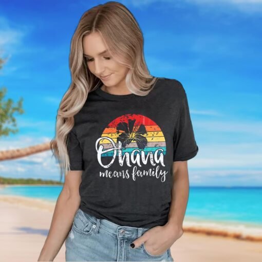 Hawaiian Shirts for Women Palm Trees Beach Graphic Tee Tops Summer Vacation Short Sleeve Tshirt Tops - Image 23