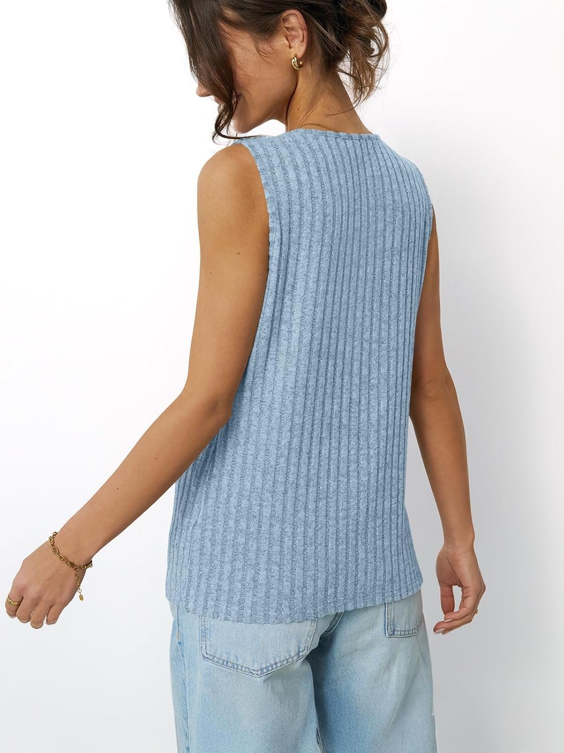 AUTOMET Womens Tank Tops Summer Sleeveless Shirts Spring 2025 V Neck Loose Fit Casual Clothes Trendy Fashion Outfits - Image 29