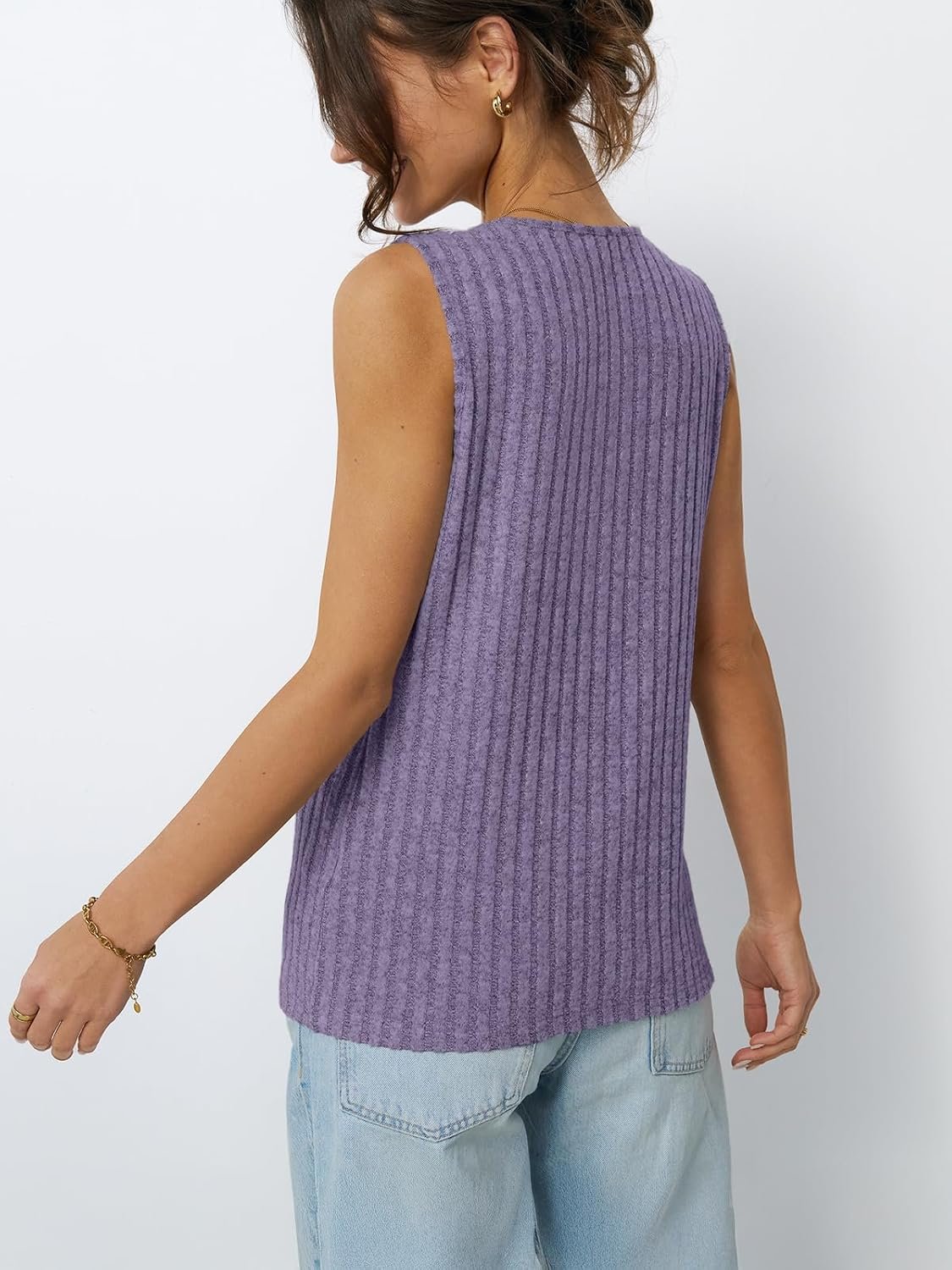 AUTOMET Womens Tank Tops Summer Sleeveless Shirts Spring 2025 V Neck Loose Fit Casual Clothes Trendy Fashion Outfits - Image 24