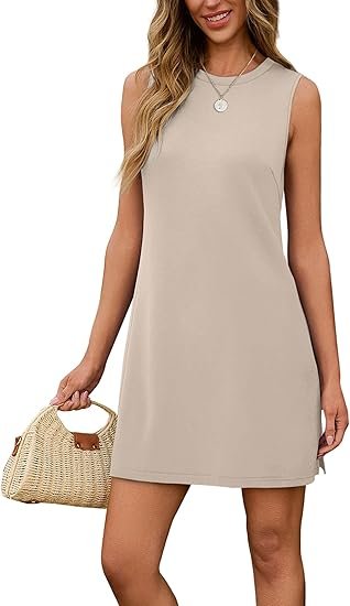 Dresses for Women 2025 Casual Summer Sundresses Sleeveless Tank Dress Fashion Outfits - Image 4